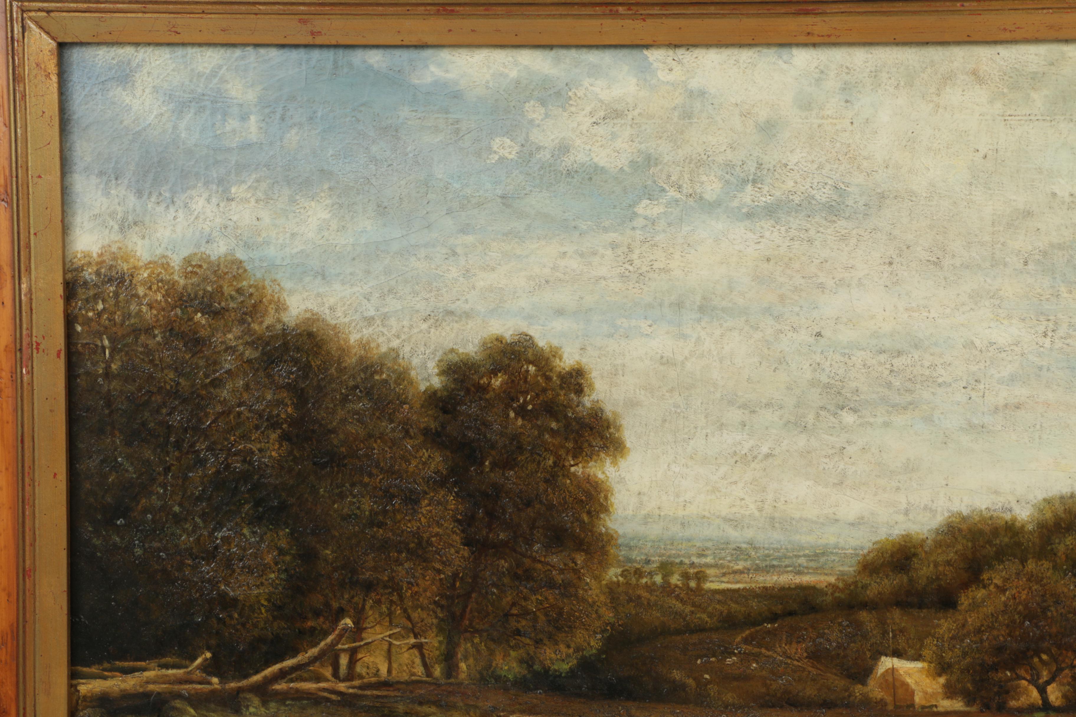 Trevor James Oil Painting on Canvas of Harvest Landscape