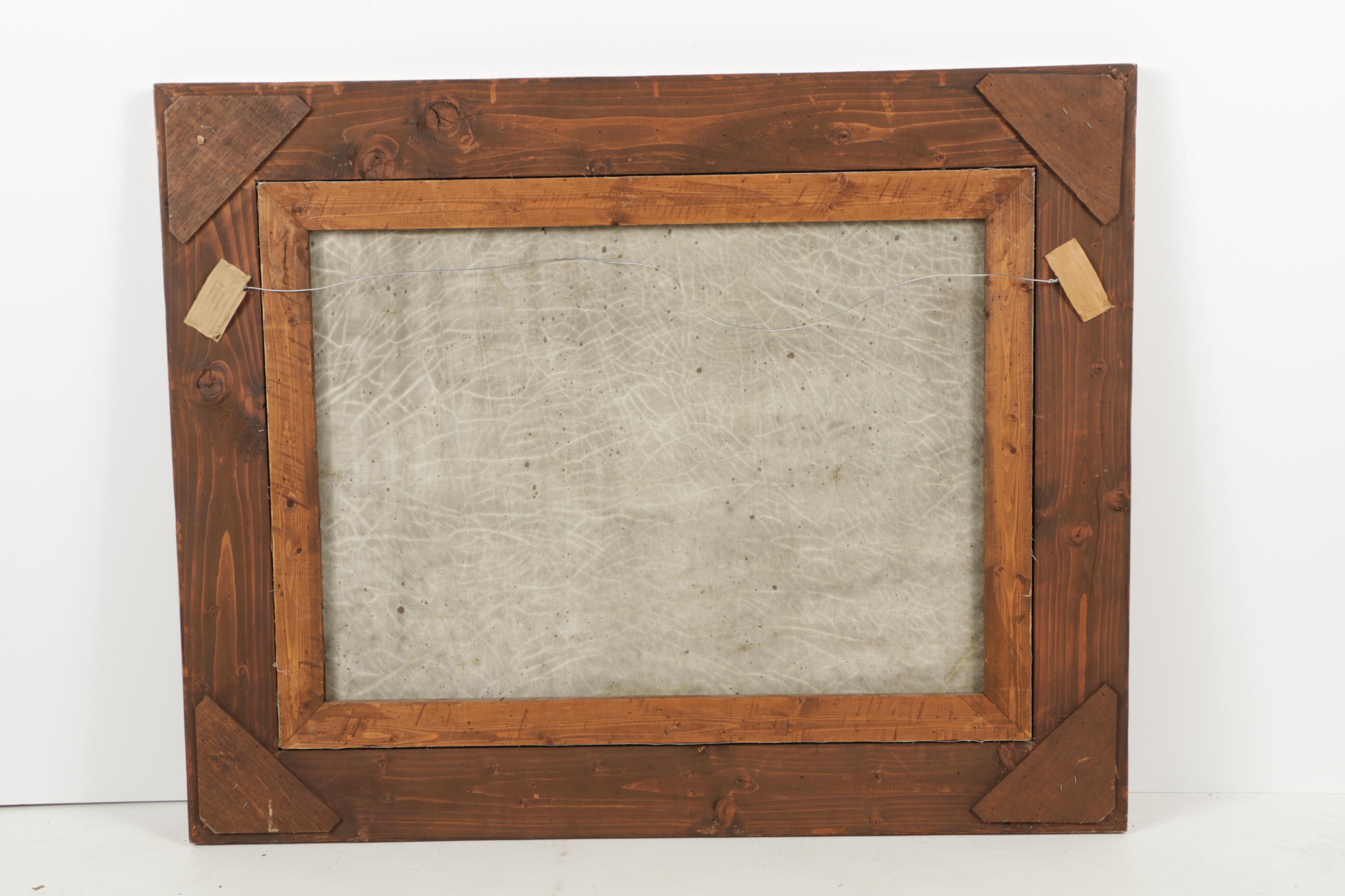 Trevor James Oil Painting on Canvas of Harvest Landscape