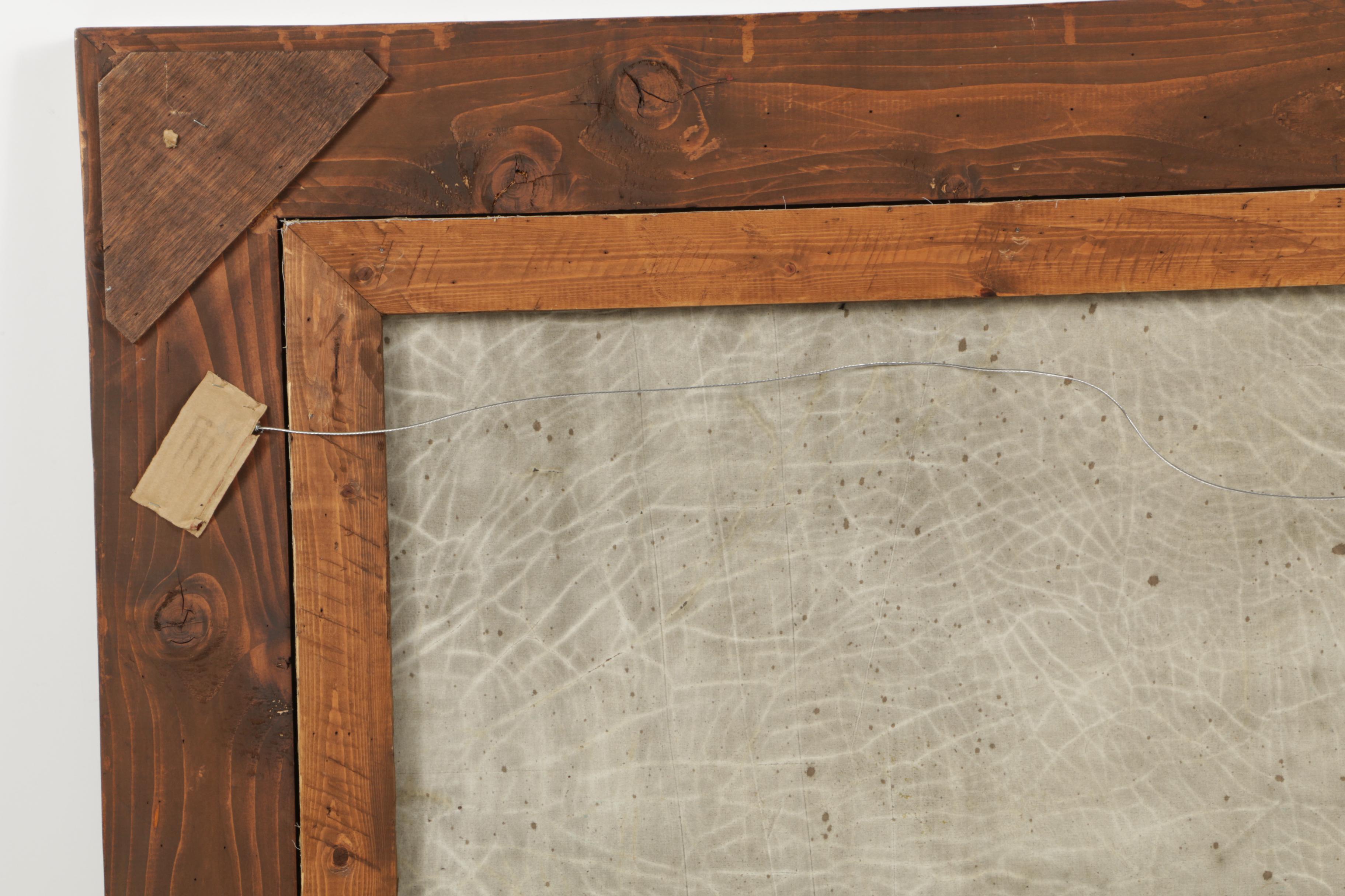 Trevor James Oil Painting on Canvas of Harvest Landscape