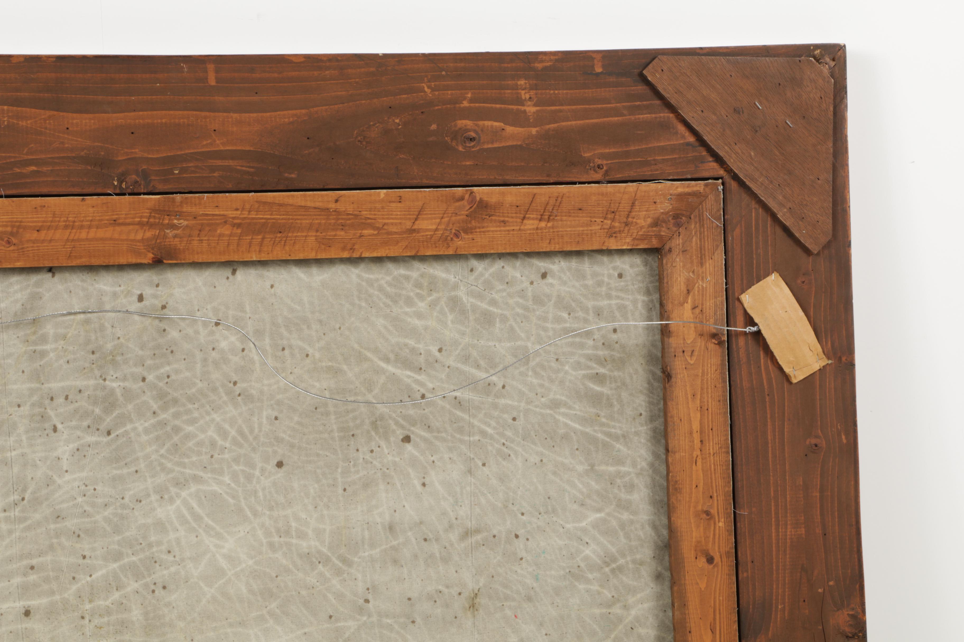 Trevor James Oil Painting on Canvas of Harvest Landscape