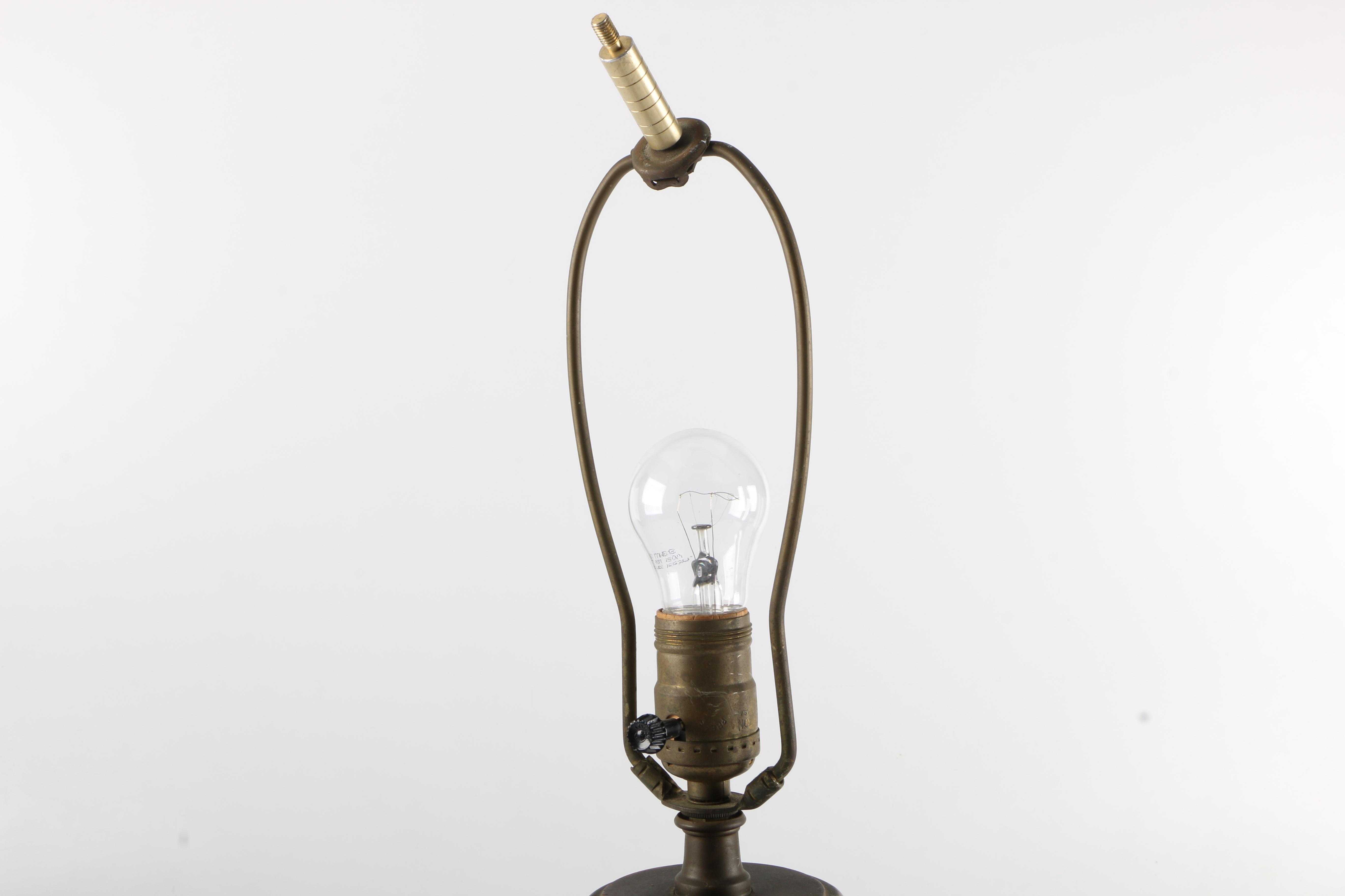 Ceramic and Wood Table Lamp