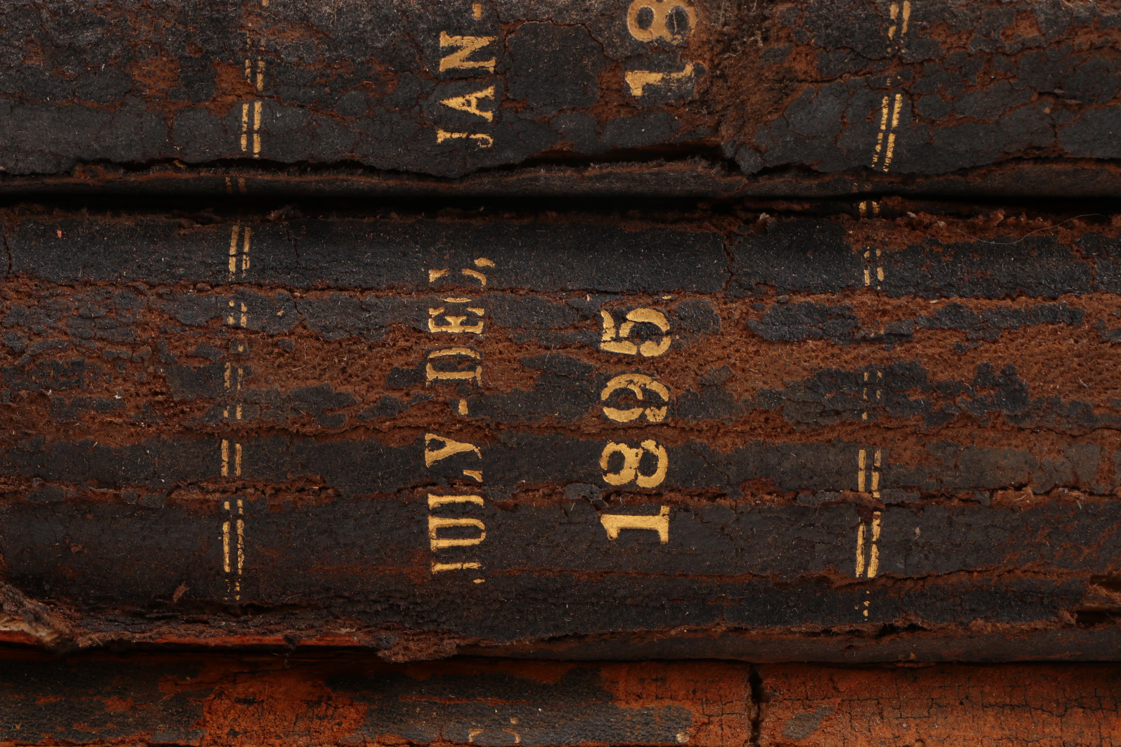 Late 19th Century Five Volumes of "The Engineer" Periodical