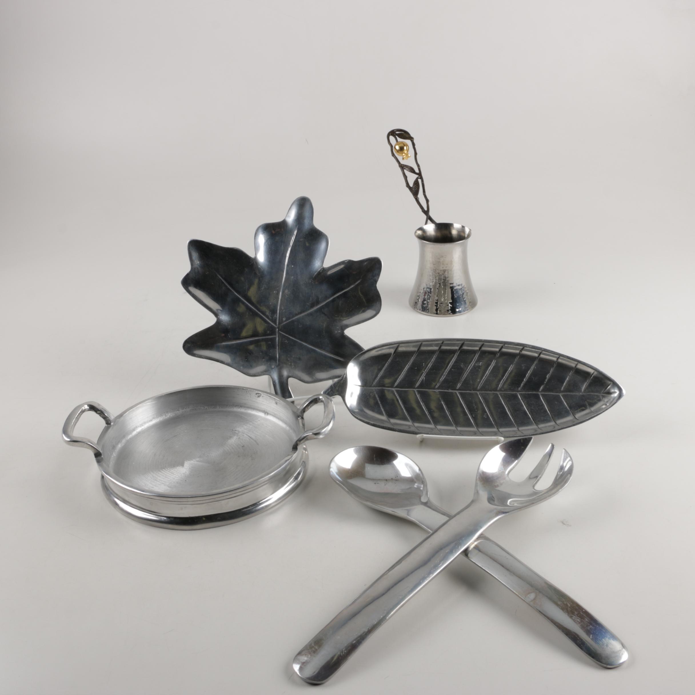 Assortment of Metal Tableware