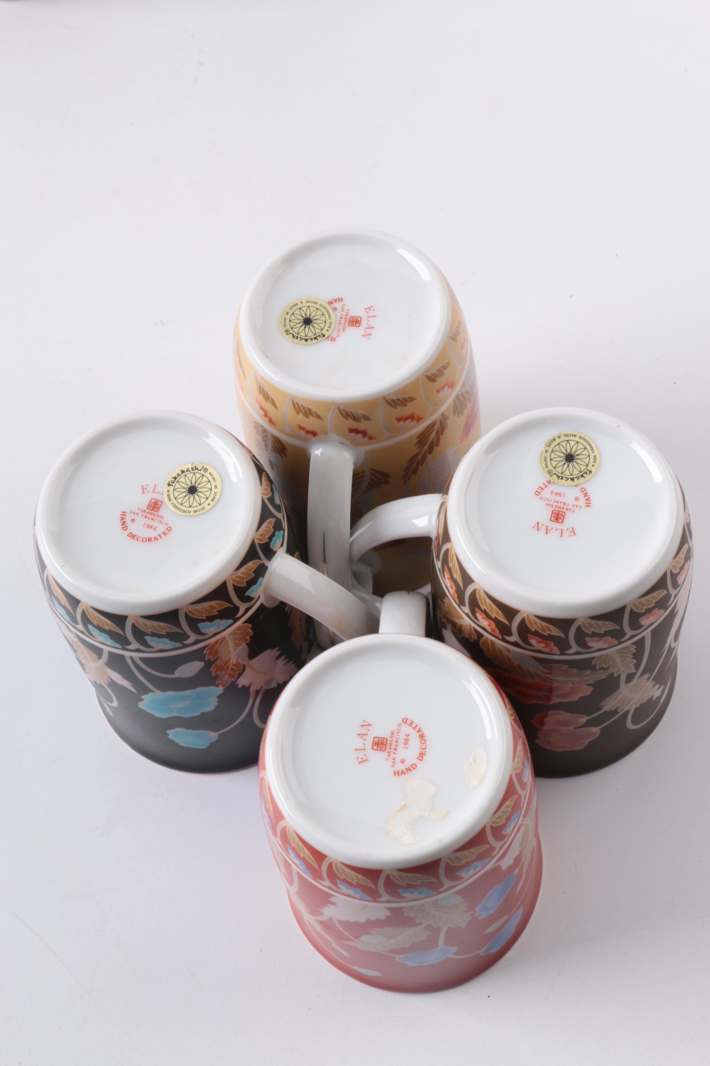 Takahashi San Francisco "Elan" Ceramic Coffee Mugs