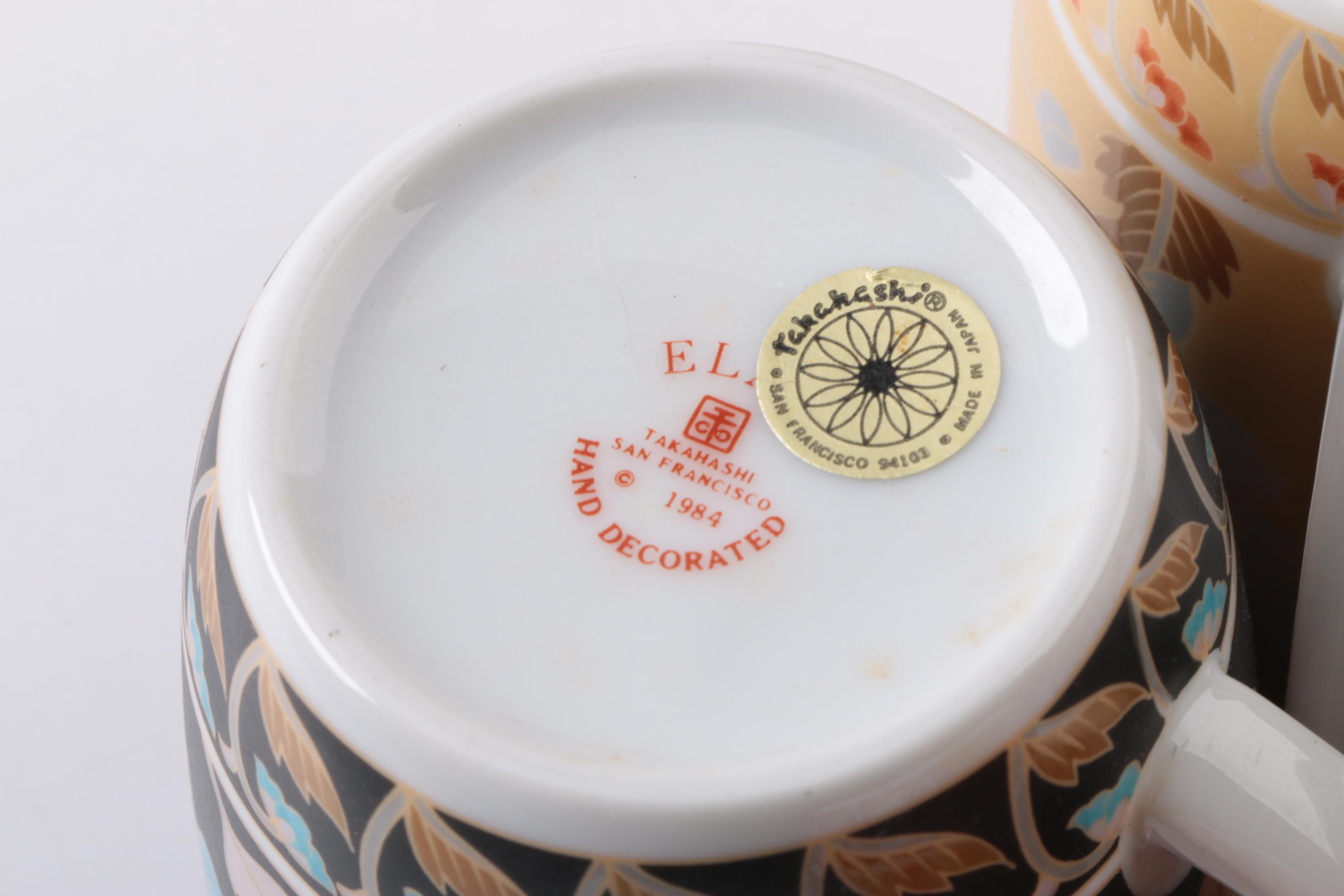 Takahashi San Francisco "Elan" Ceramic Coffee Mugs