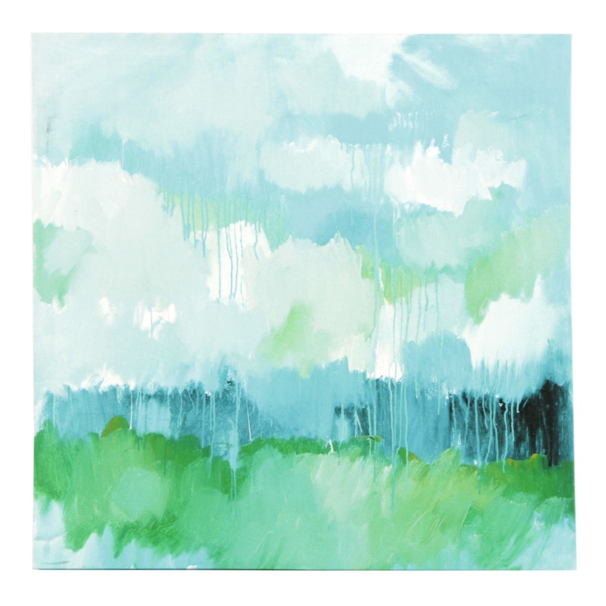 Giclée Print on Canvas Abstract Landscape