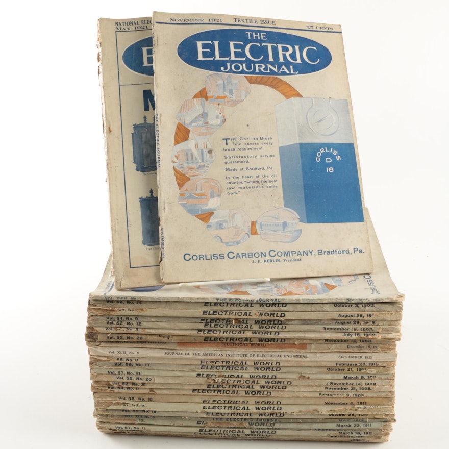 Early 20th-Century Electrician Magazines