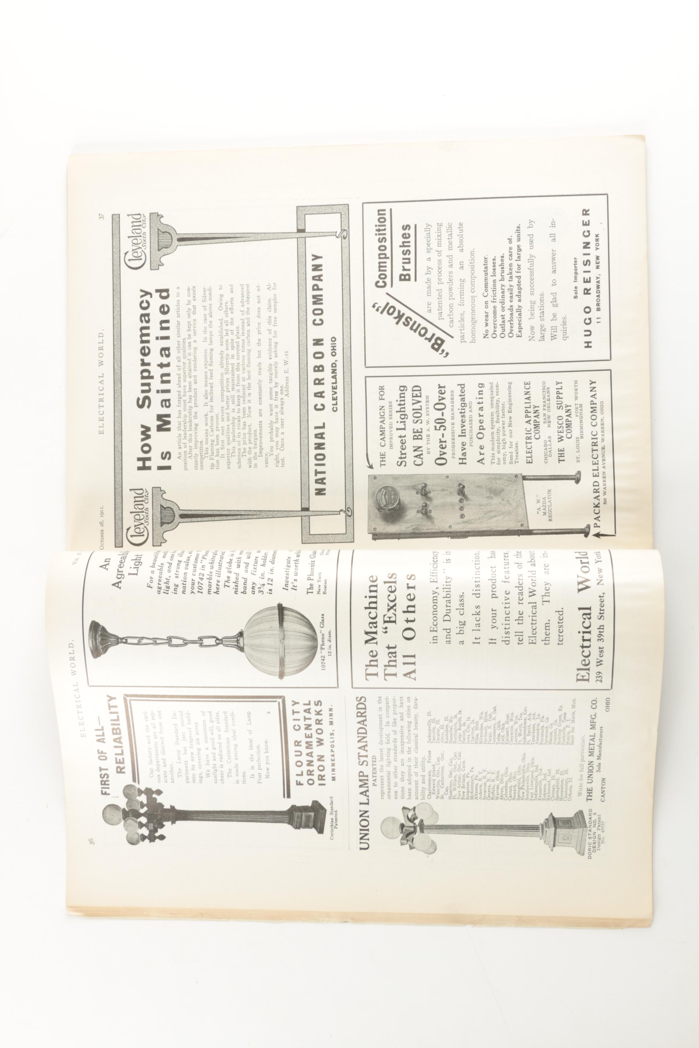 Early 20th-Century Electrician Magazines