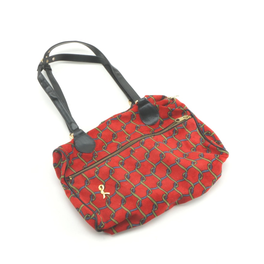 Roberta di Camerino Trompe L'oeil Printed Satchel