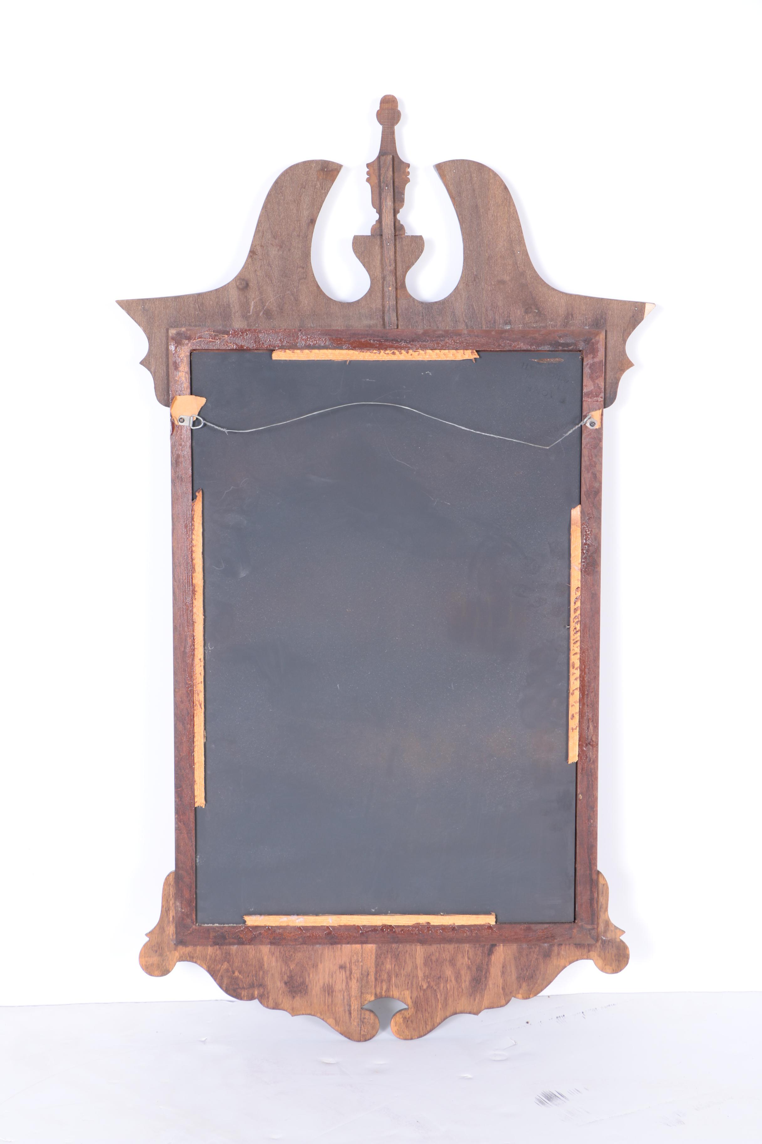 Federal Style Wood Framed Wall Mirror