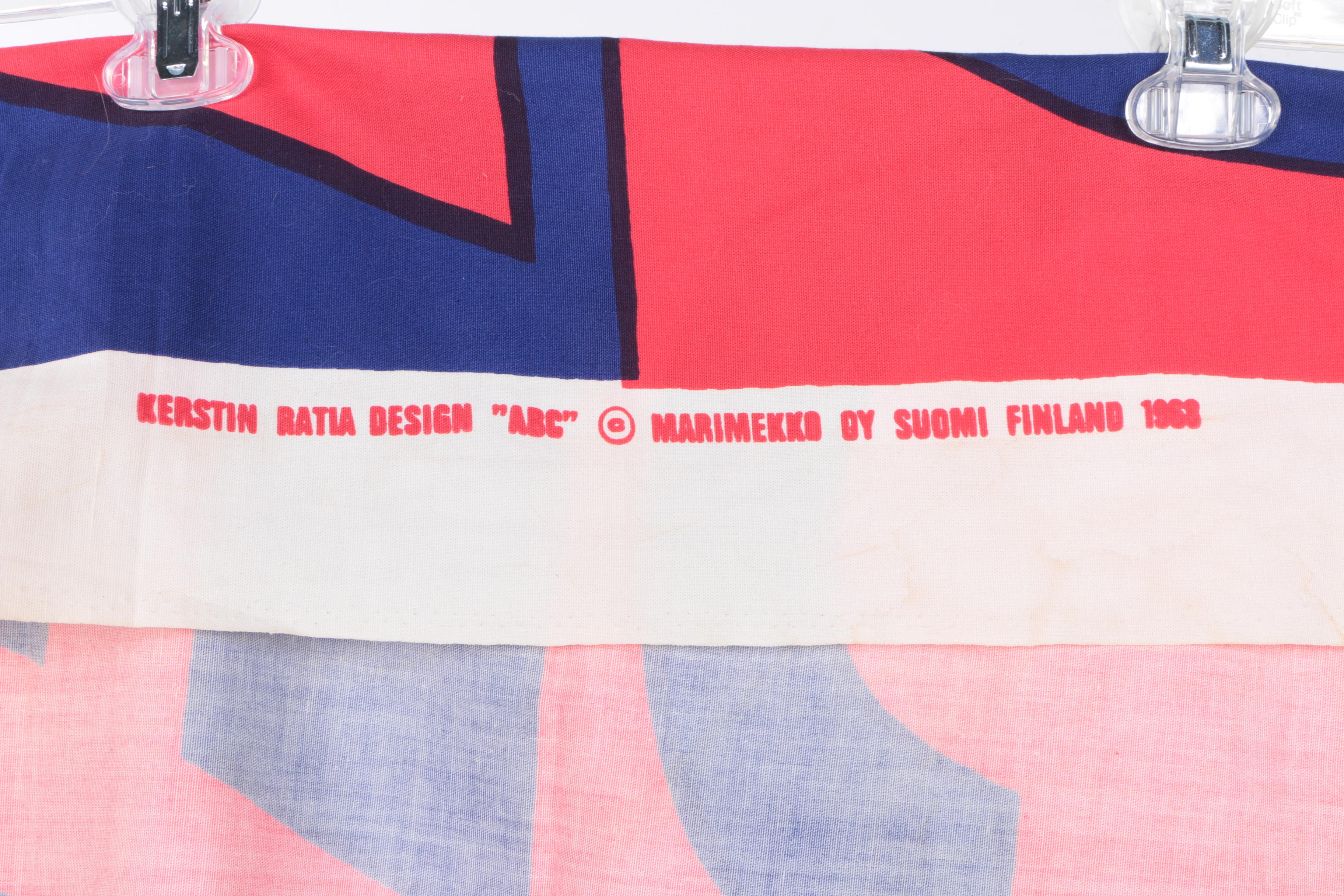 Marimekko ABC Fabric Remnant