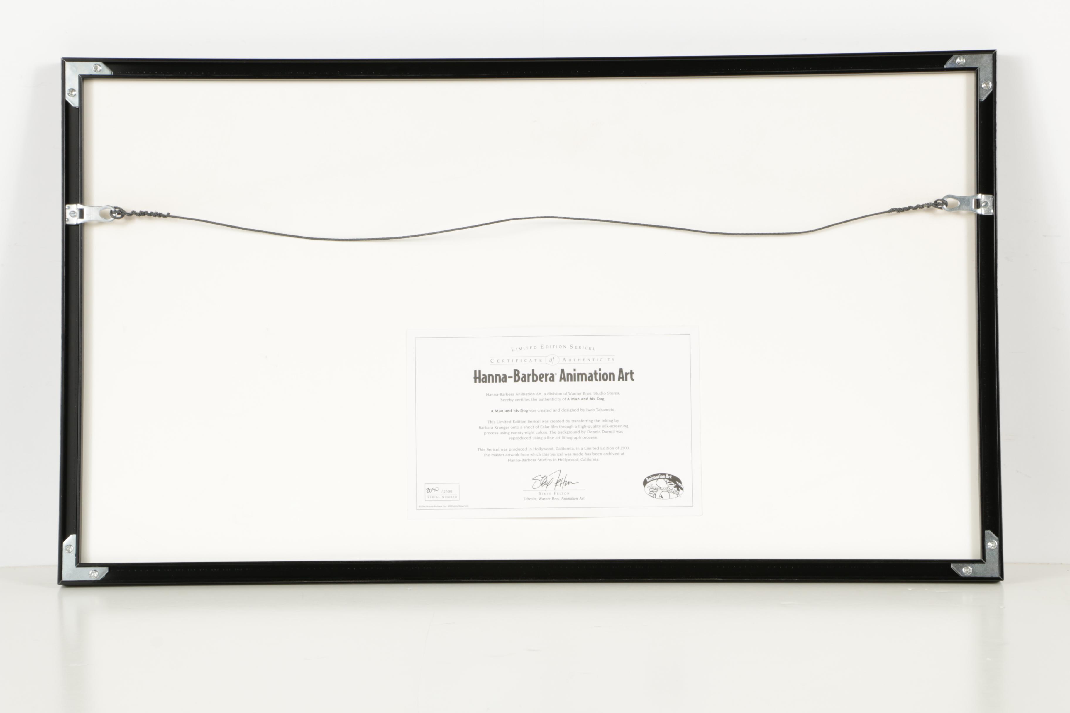 Iwao Takemoto Limited Edition Sericel "A Man And His Dog"