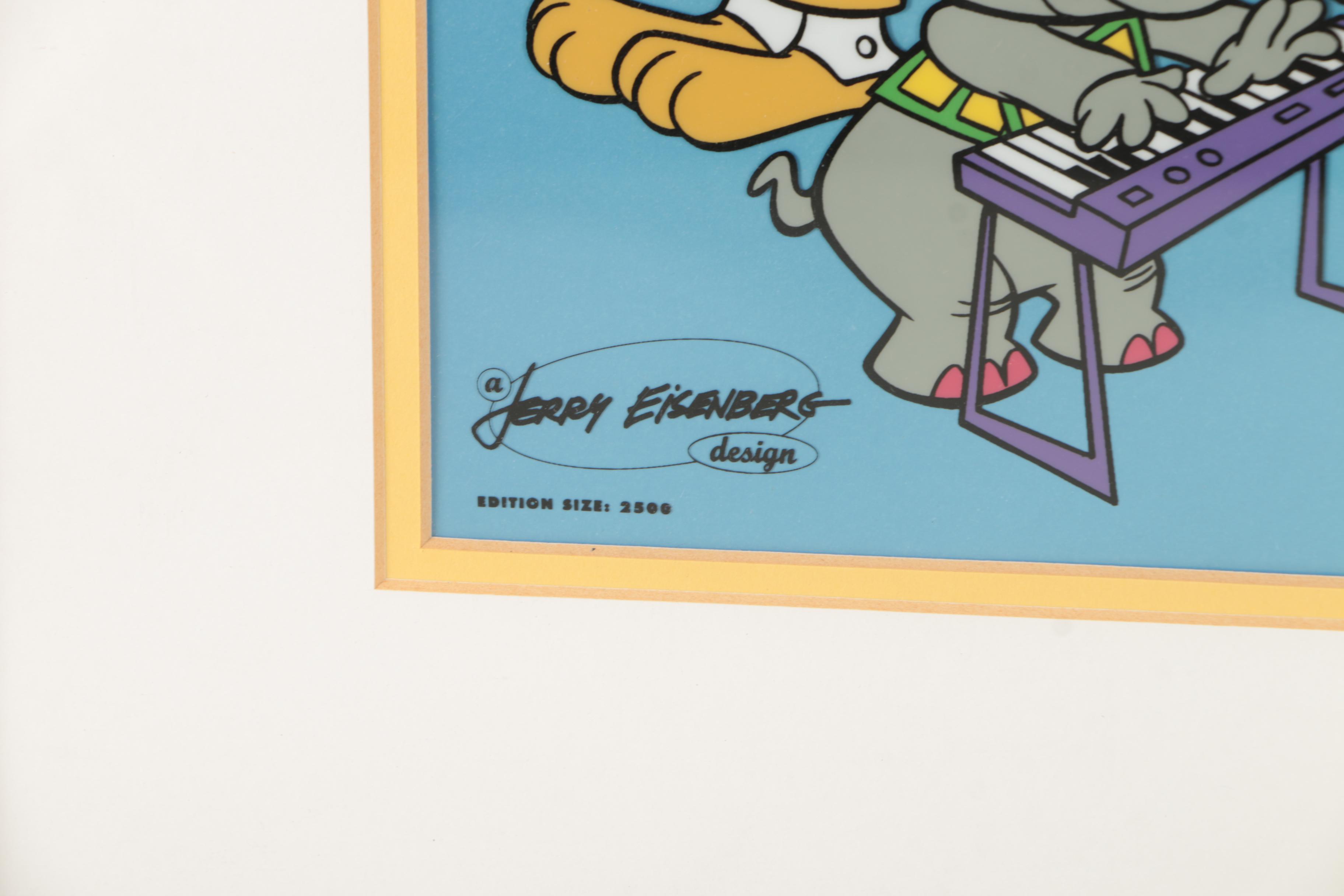 Jerry Eisenberg Limited Edition Serigraph After Sericel "The Banana Splits Band"