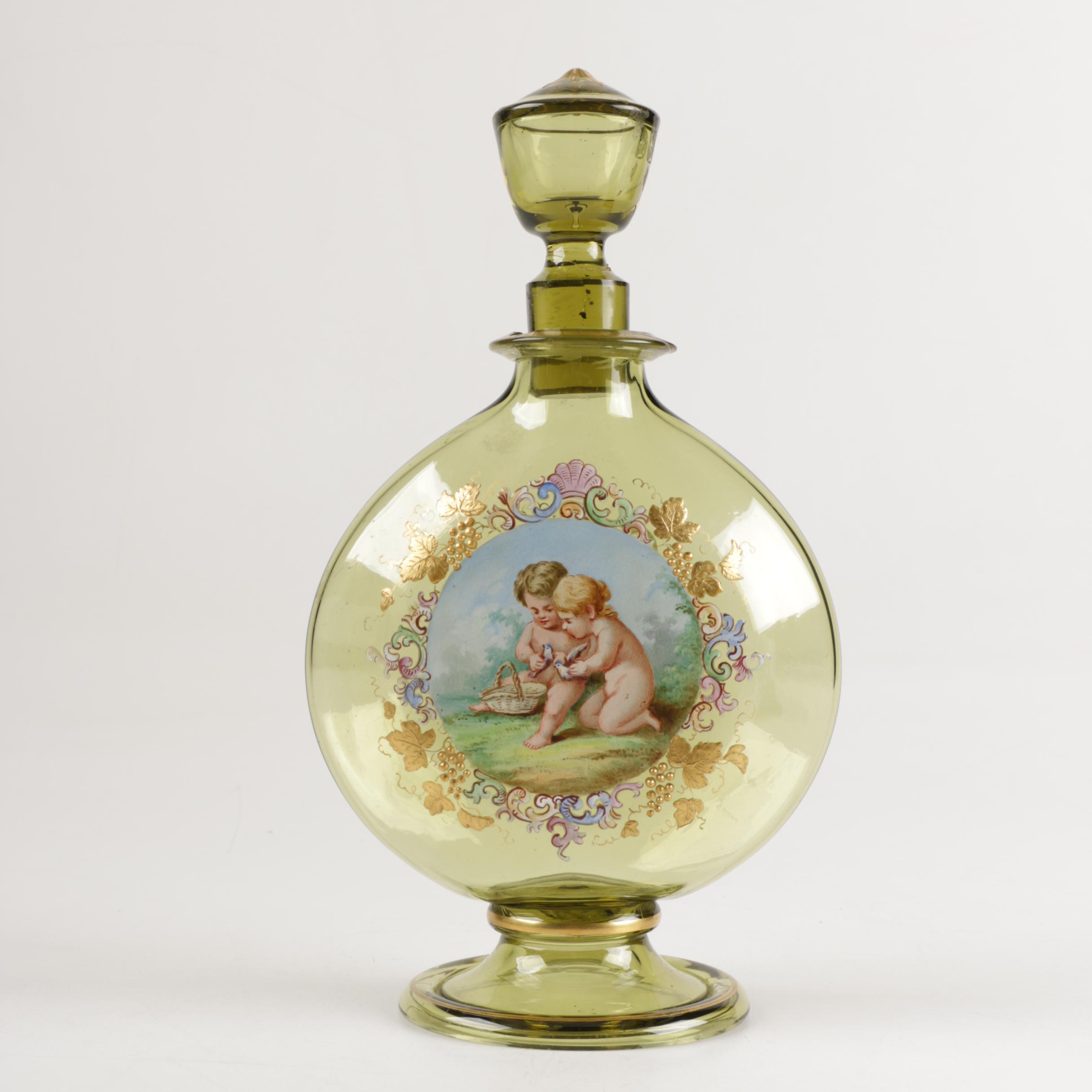 Victorian Style Glass Perfume Bottle