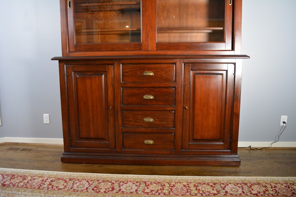 Arhaus Tuscany Buffet and Illuminated Hutch