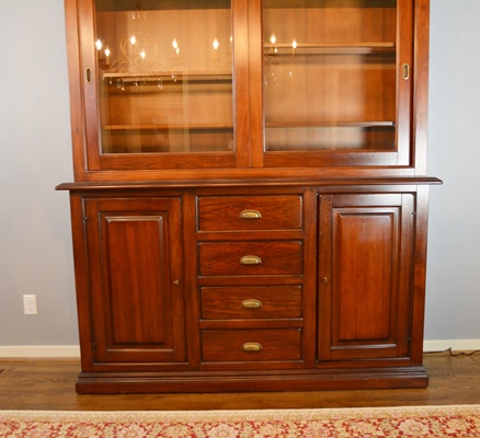 Arhaus Tuscany Buffet and Illuminated Hutch