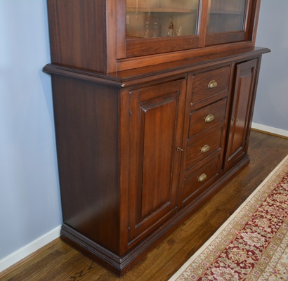 Arhaus Tuscany Buffet and Illuminated Hutch