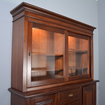 Arhaus Tuscany Buffet and Illuminated Hutch
