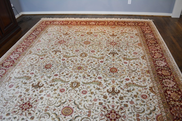 Hand-Knotted Chinese Persian-Style Wool Area Rug from the Rug Gallery