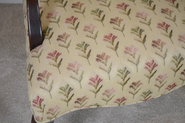 Two Floral Upholstered Armchairs