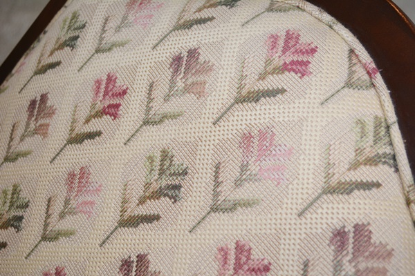 Two Floral Upholstered Armchairs