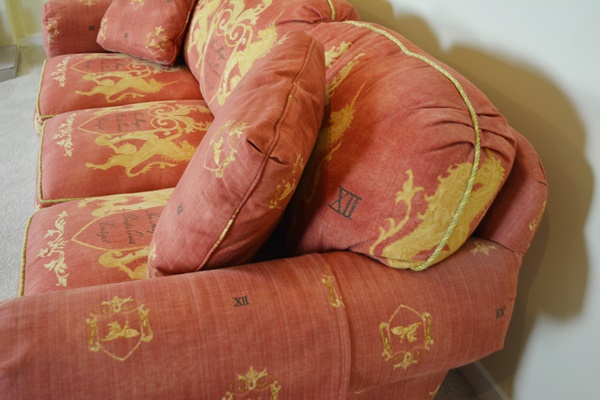 Taylor King Custom Upholstered Three Seat Sofa