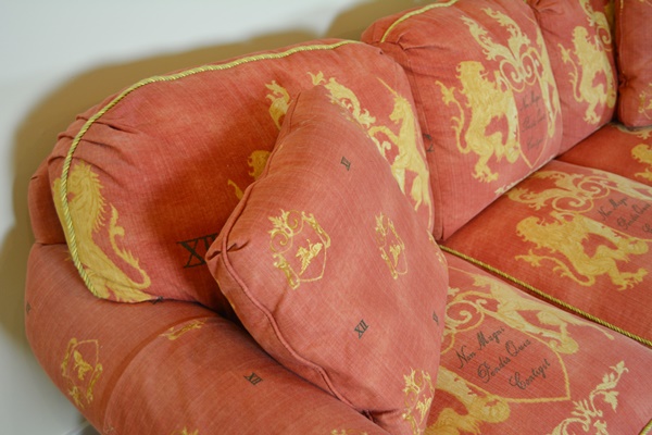 Taylor King Custom Upholstered Three Seat Sofa