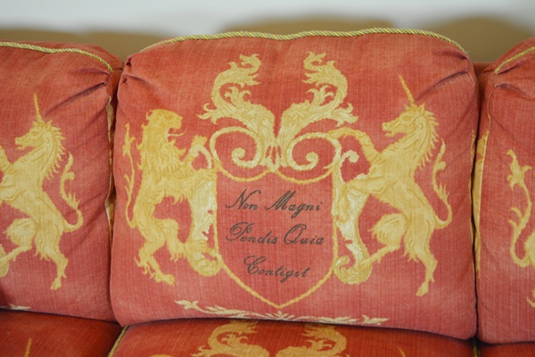 Taylor King Custom Upholstered Three Seat Sofa