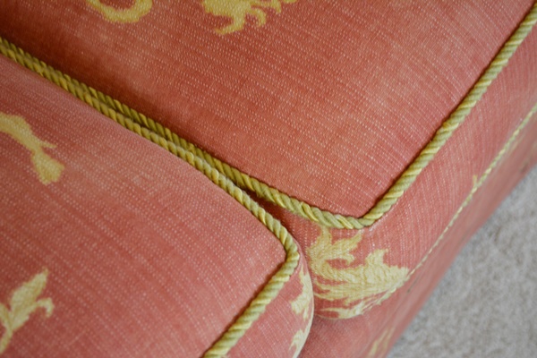 Taylor King Custom Upholstered Three Seat Sofa