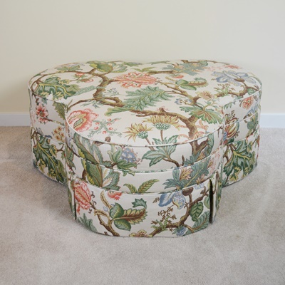 Stanford Furniture Botanical Upholstered Trefoil Ottoman