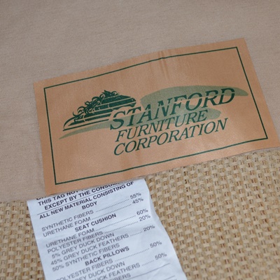 Stanford Furniture Beige Upholstered Arm Chair