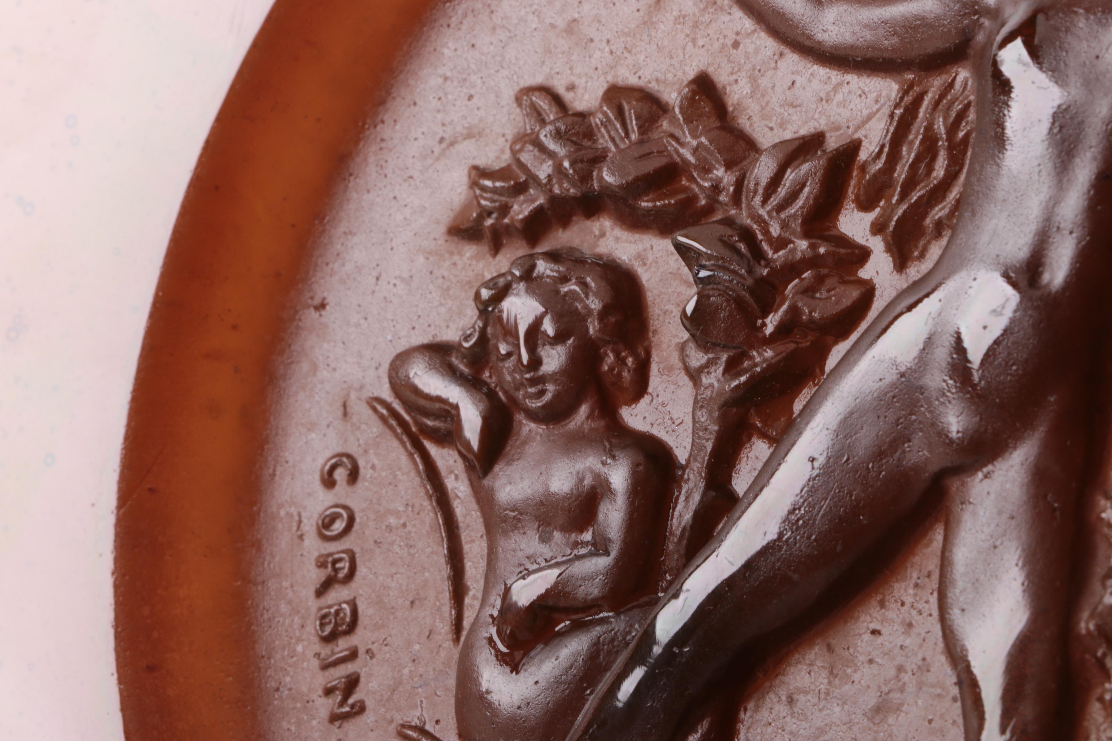 Daum Art Glass Plate "Ete" by R. Corbin Circa 1970