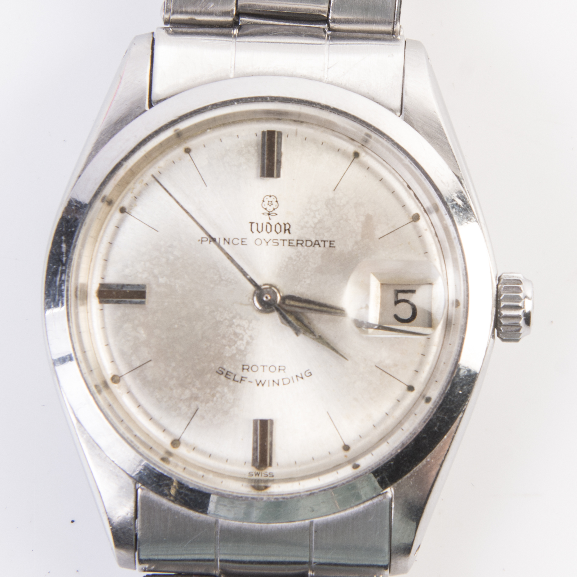 Rolex Tudor Prince Oysterdate Stainless Steel Watch