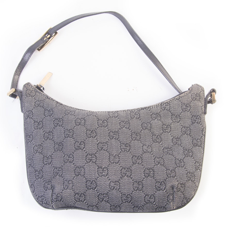 Gucci Monogram Denim Handbag