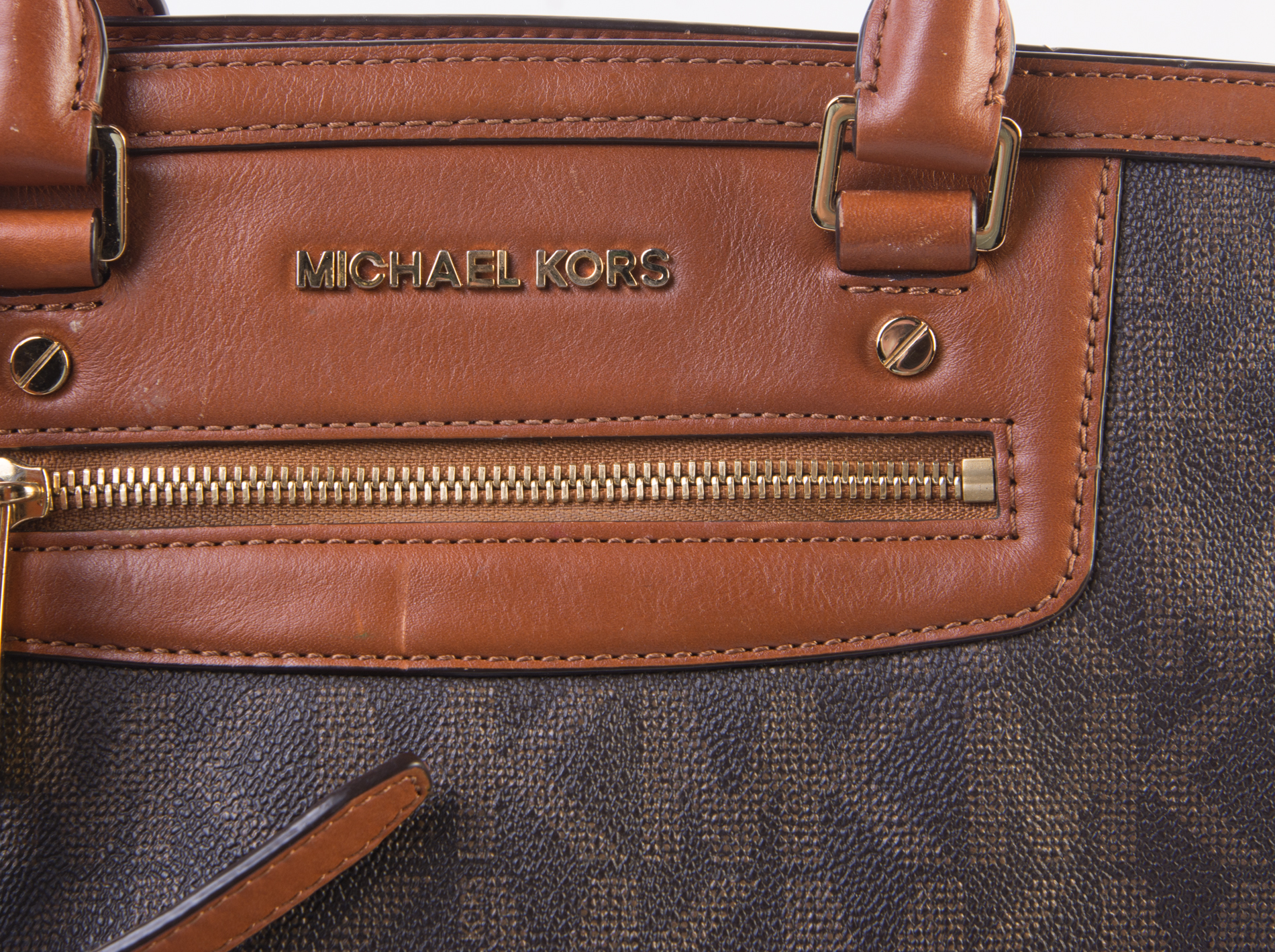 MICHAEL Michael Kors Leather Monogram Handbag