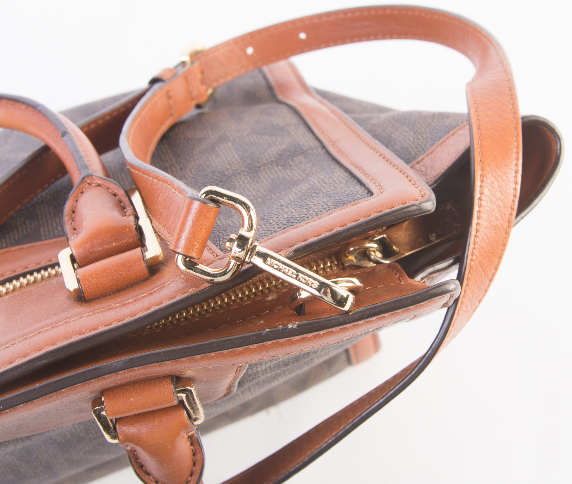 MICHAEL Michael Kors Leather Monogram Handbag