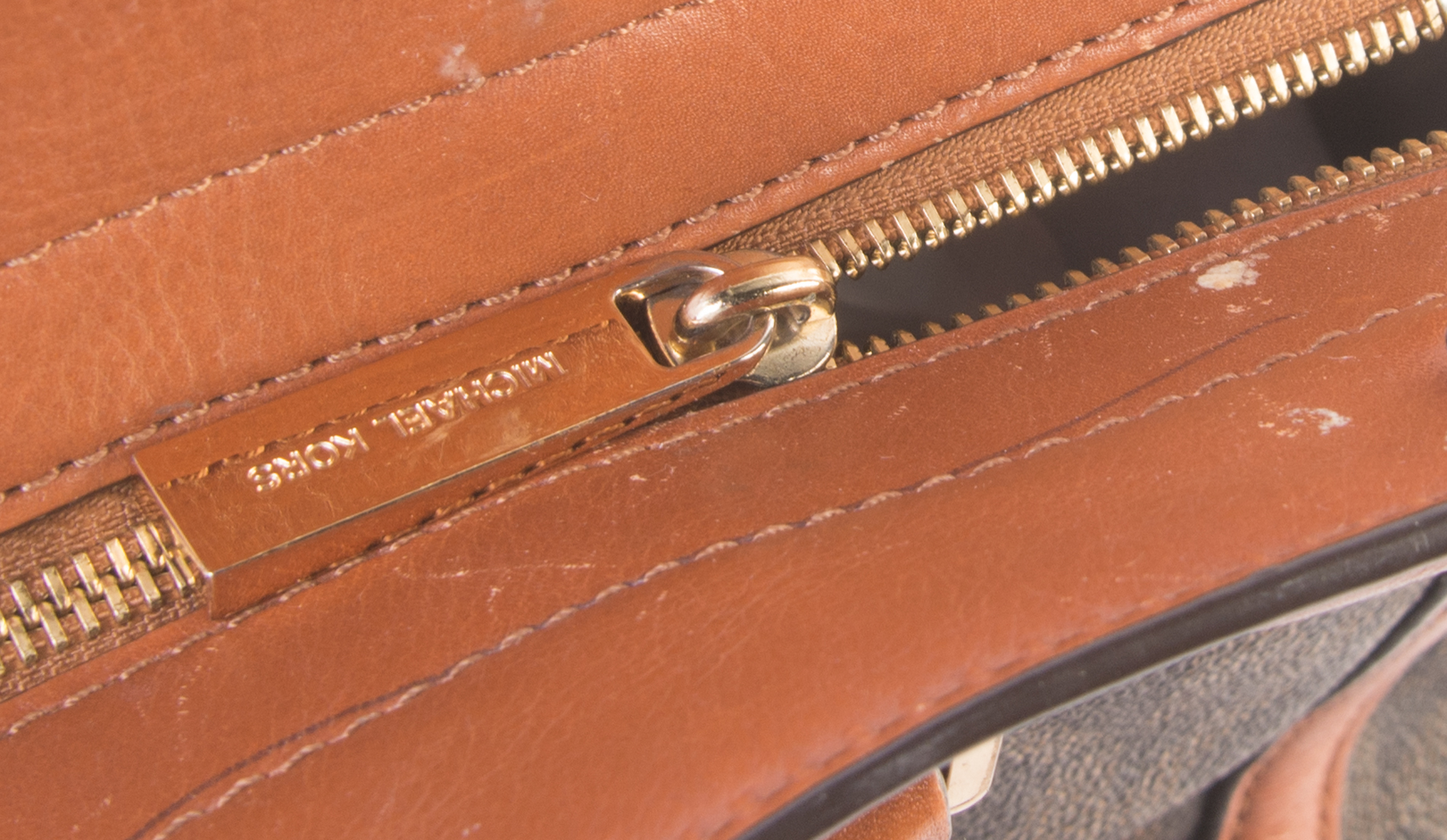 MICHAEL Michael Kors Leather Monogram Handbag