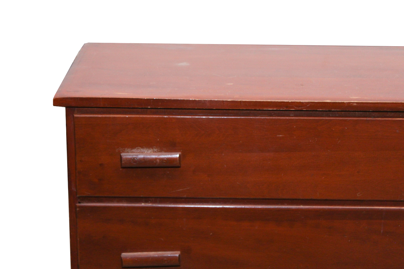 Vintage Cherry Three-Drawer Dresser