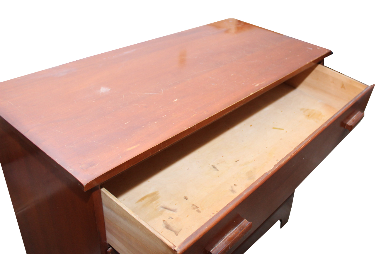 Vintage Cherry Three-Drawer Dresser