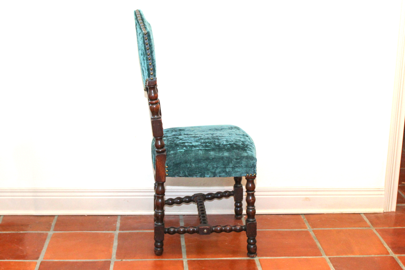 Antique Revival Style Oak Dining Room Chairs