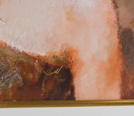 Hand Embellished Giclee "Jasmine" After Hua Chen