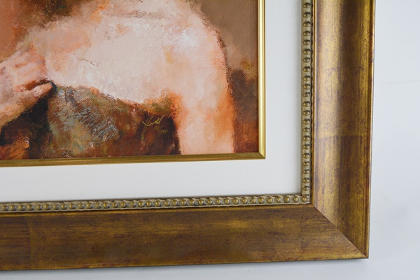 Hand Embellished Giclee "Jasmine" After Hua Chen