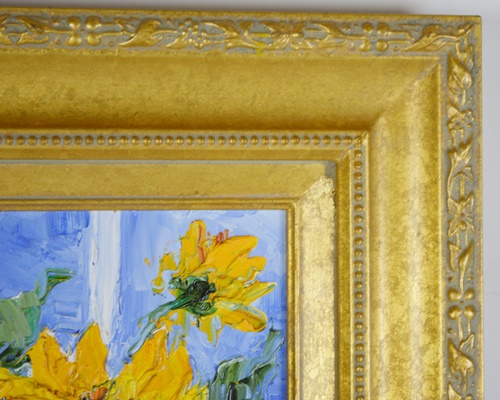 Barbara Heimann Original Oil Painting of Sunflowers