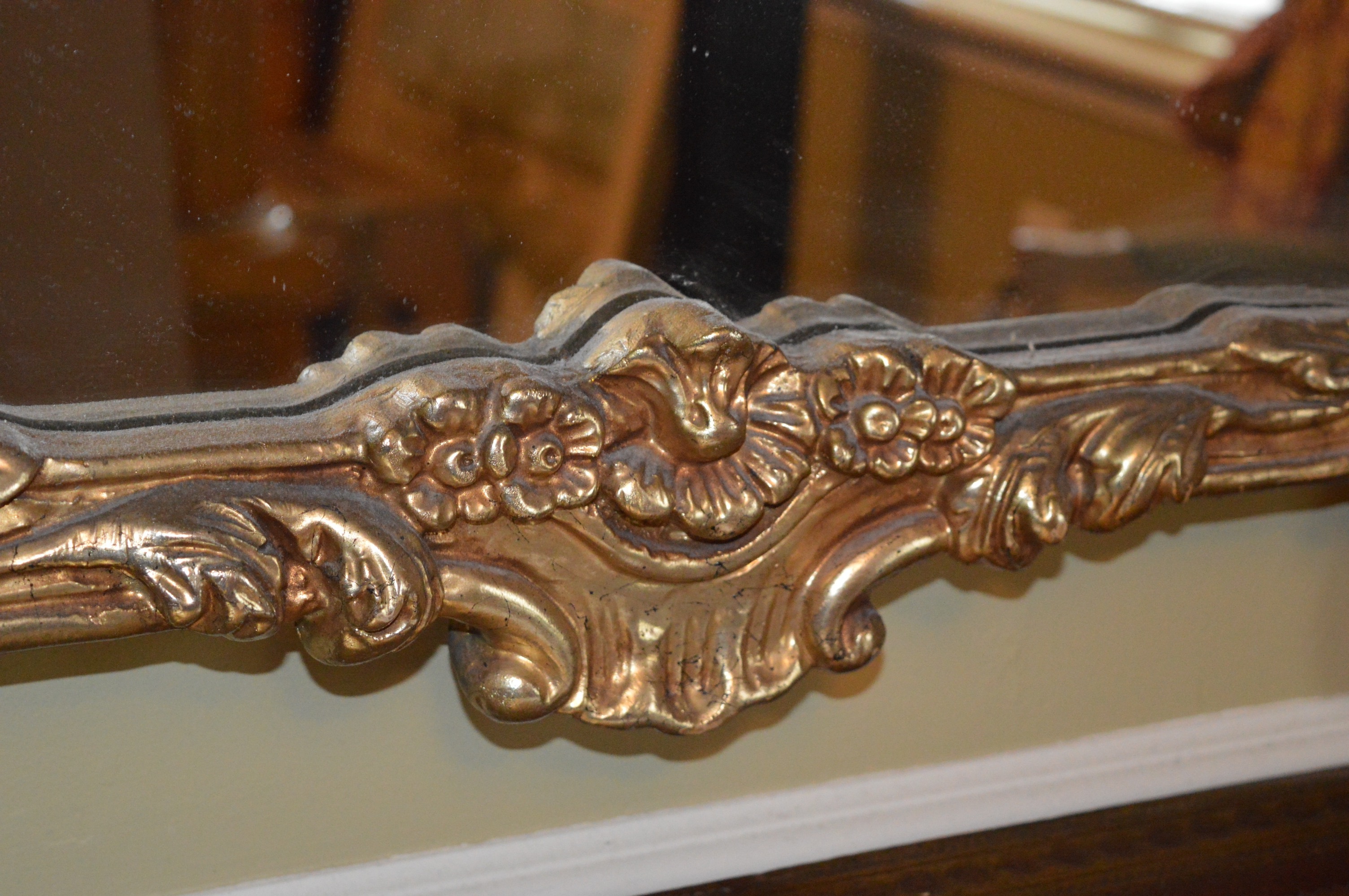 Carved Gilt Wood Wall Mirror