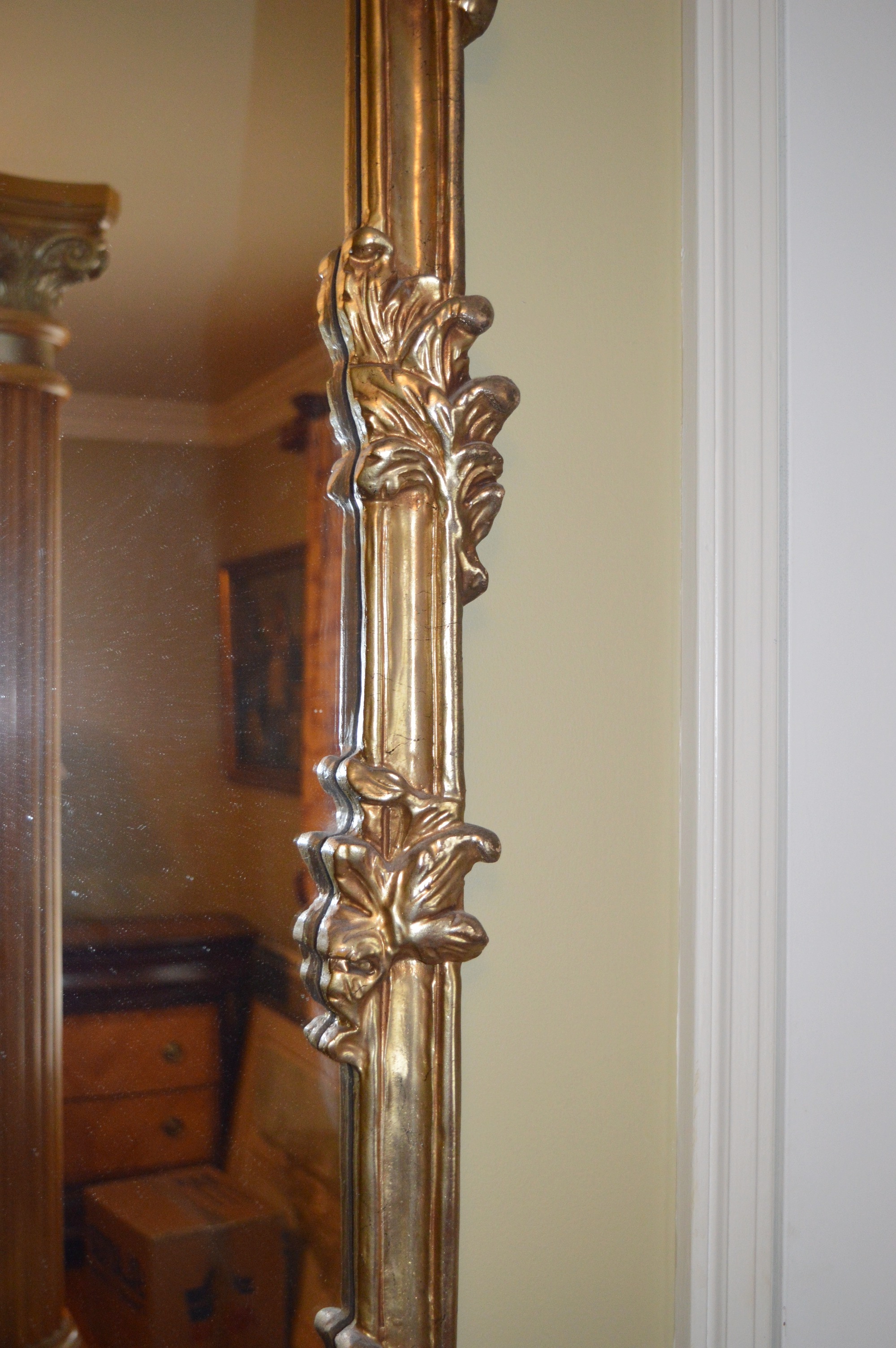 Carved Gilt Wood Wall Mirror