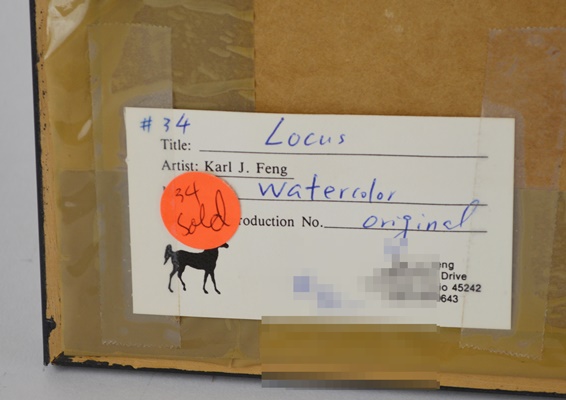 Karl J. Feng Original Watercolor "Lotus"