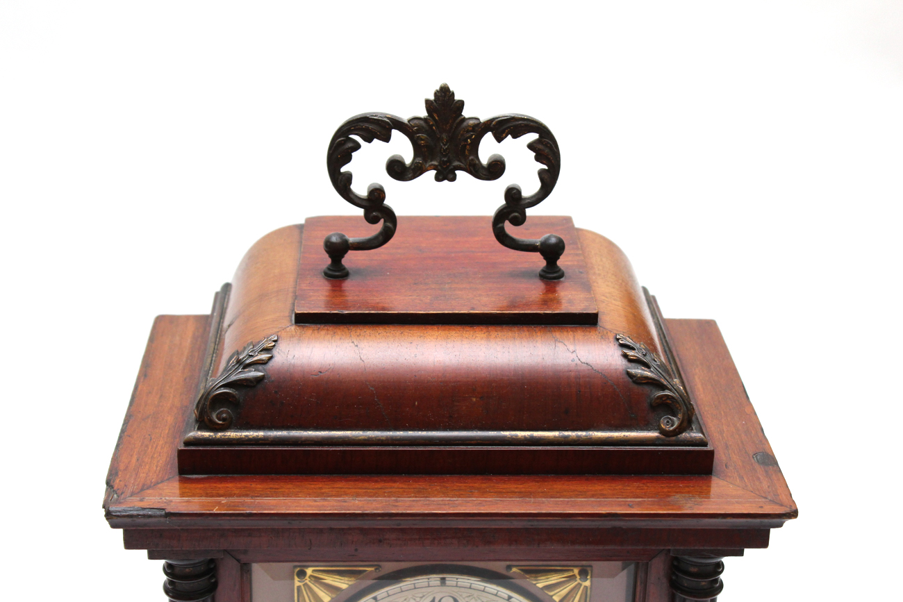 Antique Hamburg American 8 Day "Ting Tang" Mantel Clock, Circa 1882