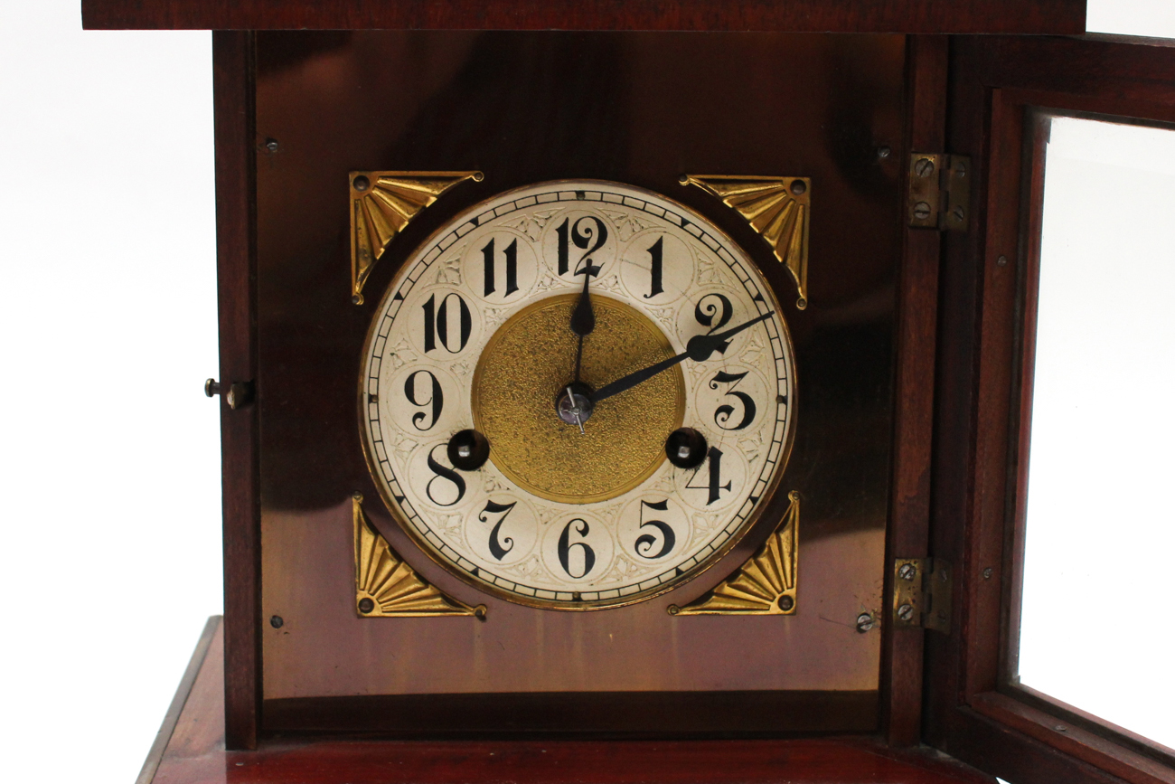Antique Hamburg American 8 Day "Ting Tang" Mantel Clock, Circa 1882