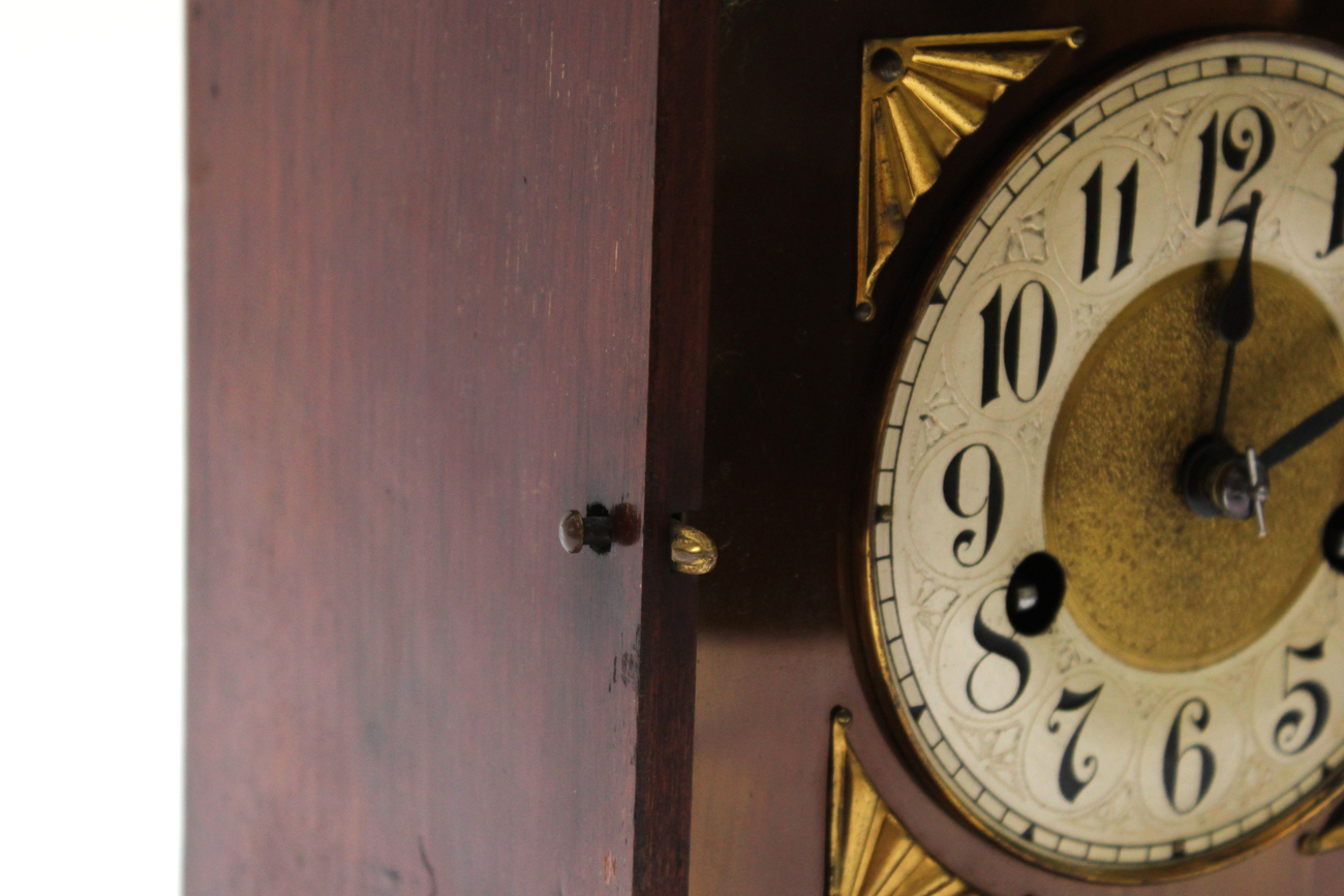 Antique Hamburg American 8 Day "Ting Tang" Mantel Clock, Circa 1882