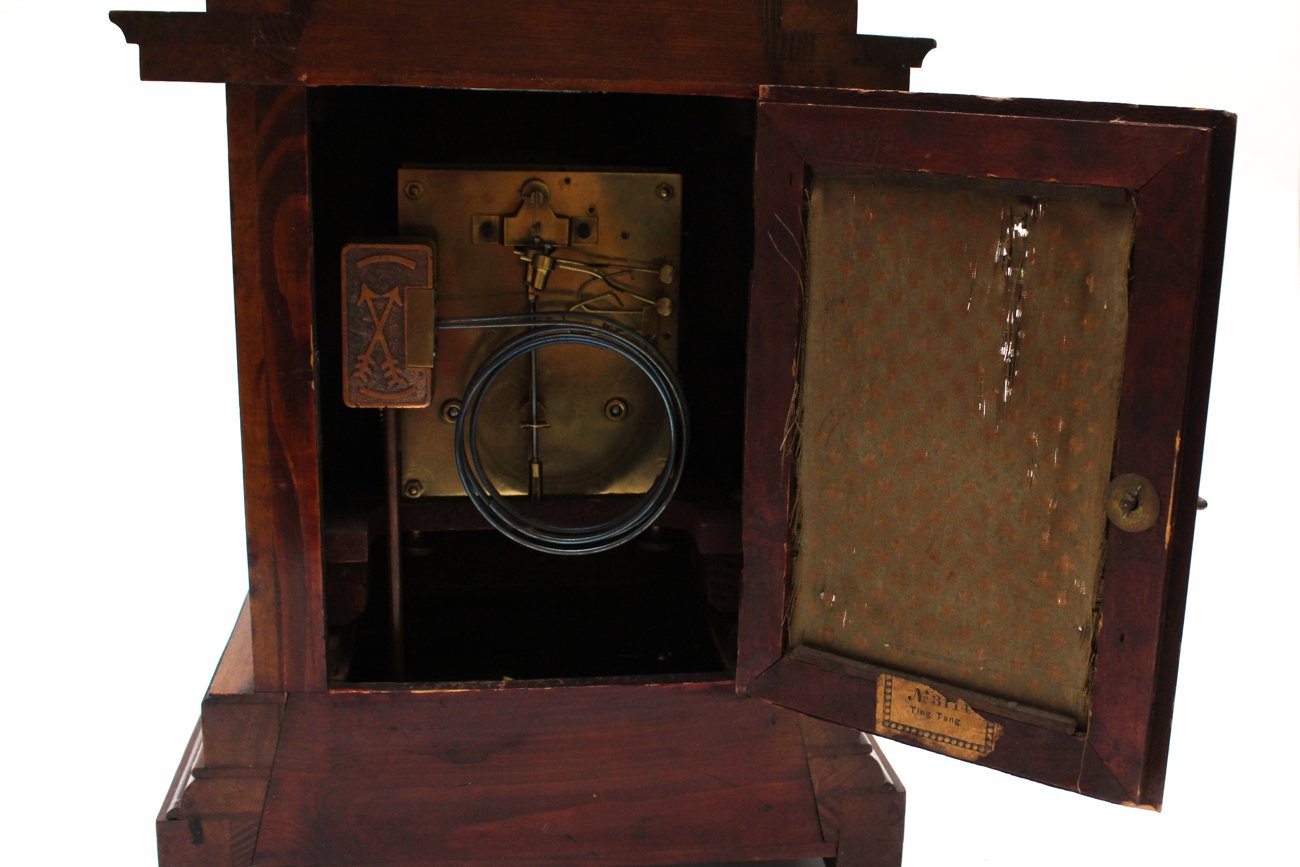 Antique Hamburg American 8 Day "Ting Tang" Mantel Clock, Circa 1882